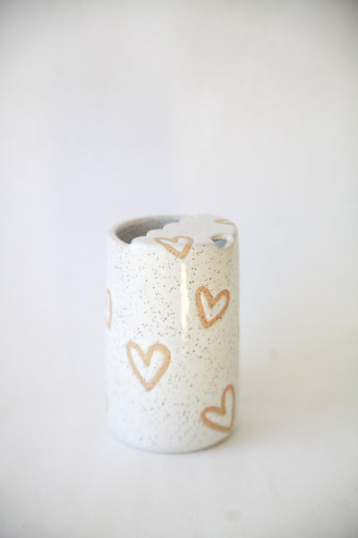 THE HEART TRAVEL TUMBLER | SCALLOPED