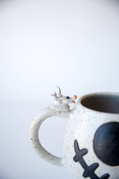 THE JACK & ZERO SKELLINGTON MUG |MATTE|